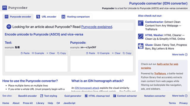 Homepage (encode & decode)
